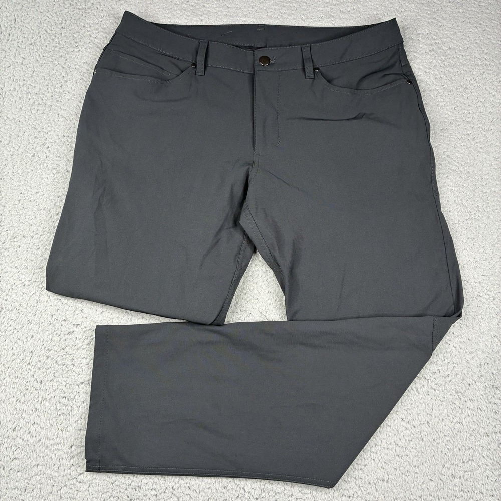 Lululemon ABC Classic-Fit Pants Men's 34x30 Gray Warpstreme Performance Chino